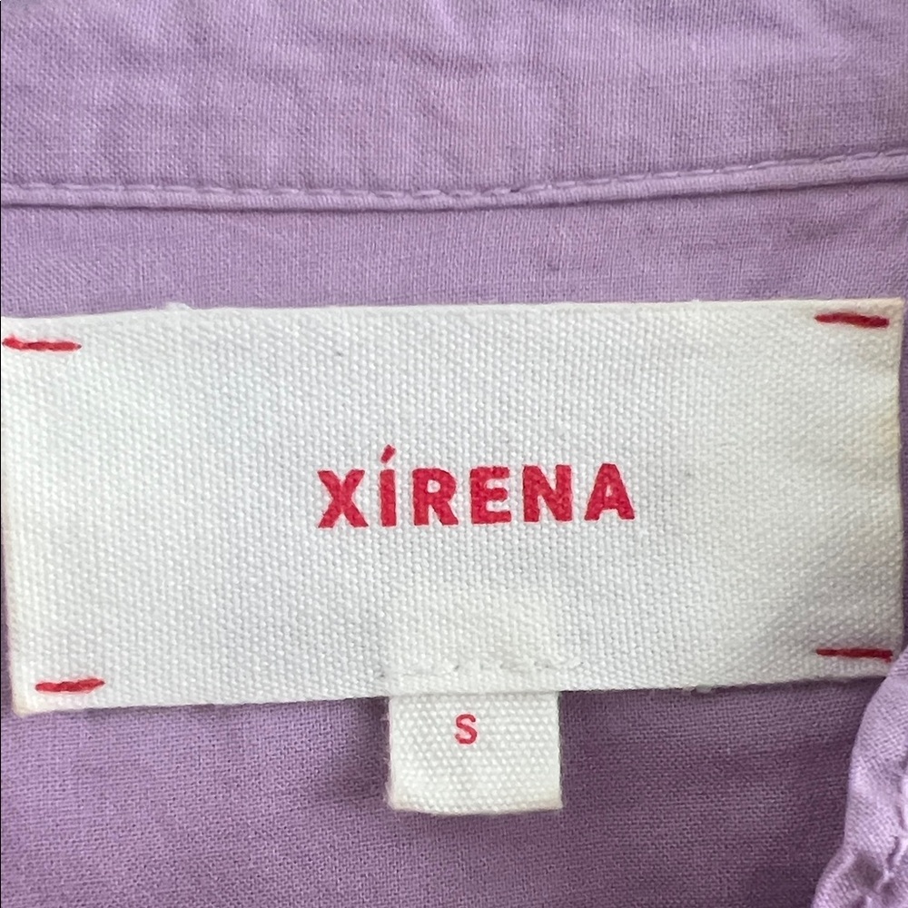 XiRENA Lavender Ruffle Blouse - Picture 2 of 7